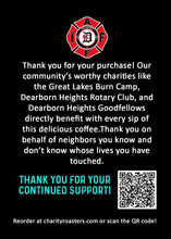 Load image into Gallery viewer, Dearborn Heights Professional Fire Fighters Union Local #1355 100% Colombian 12oz