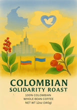 Load image into Gallery viewer, Western Solidarity with Ukraine Alliance Colombian Solidarity Roast 12oz Ground and Whole Bean
