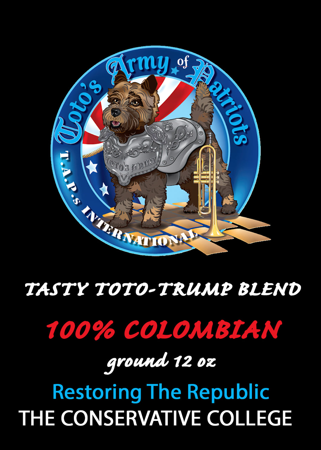 Tasty Toto 100% Colombian 12oz