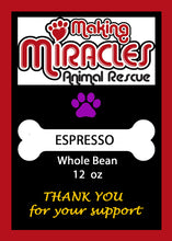 Load image into Gallery viewer, MMAR Espresso Roast Whole Bean 12oz
