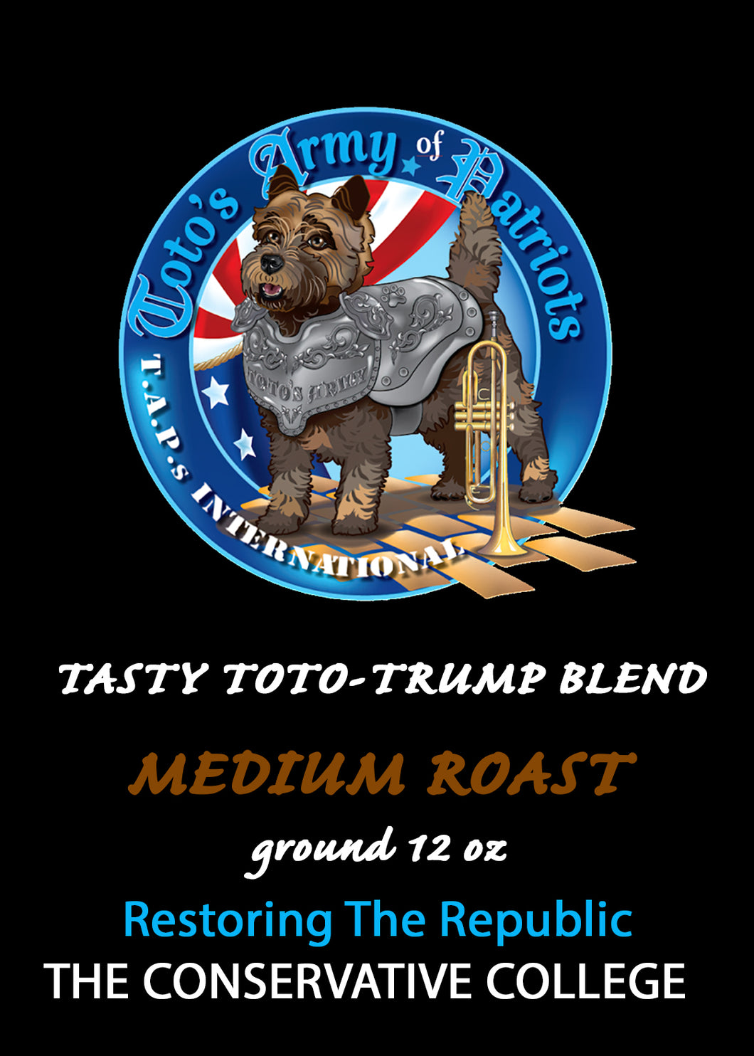 Tasty Toto Medium Roast 12oz